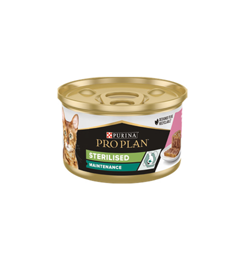 Pro Plan Sterilised Somonlu ve Ton Balıklı Konserve Kedi Maması 85 g